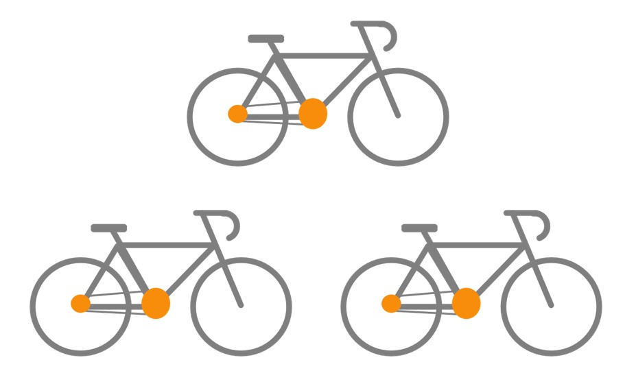 3 Fahrräder transportieren